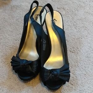 Elegant Black Slingback Heels